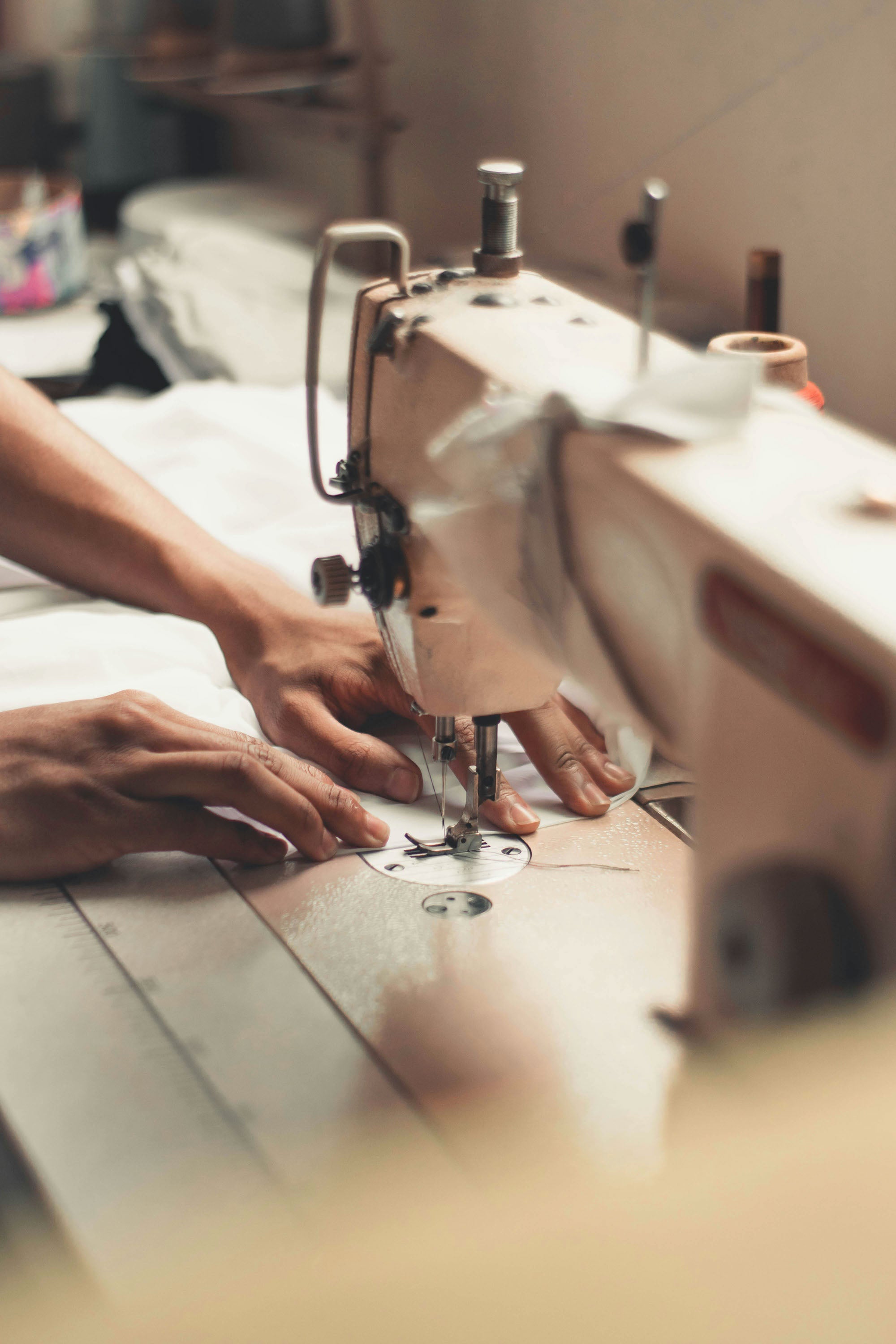 Ethical manufacturing process, showcasing Mālie the label's dedication to ethical labor practices